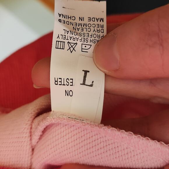 Sequin Cowgirl Boots Pink Sweatshirt, Size Large - Picture 9 of 9